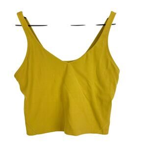 Lululemon Align Tank Top Crop Yellow Green - 8